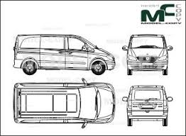 Mercedes Benz Vito Van Compact Version 1 Sliding Door 2003 Blueprints Ai Cdr Cdw Dwg Dxf Eps Gif Mercedes Benz Vito Mercedes Benz Viano Blueprints