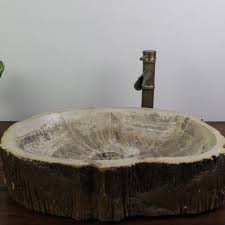 The petrified wood set can be commissioned from quikiza in berg. Bathroom Sinks Petrified Wood Stone Qinyuan Stone