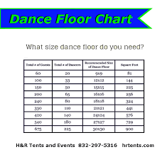 dance floor size chart 4 1 tx call the best