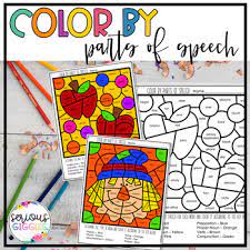 Parts of speech starter color the parts of speech using the color key: Parts Of Speech Coloring Spring Worksheets Teaching Resources Tpt