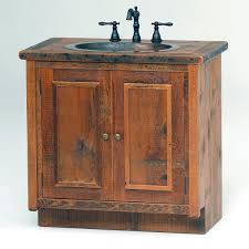 Ideal for bathrooms where storage is a priority. Rustic Reclaimed Barn Wood Sink Center Bathroom Vanity Rustic Bathroom