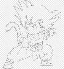 Check out 20 dragon ball z coloring pages to print featuring characters in different poses below. Goku Line Art Drawing Dragon Ball Trunks Drawing Akiba Comics White Png Pngegg