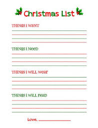 Christmas Wish List Printable Kids Christmas List Christmas List Printable Christmas List