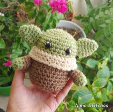Here are ten free crochet patterns. Squishy Baby Yoda Amigurumi Nerdy Free Crochet Pattern Nano Stitches