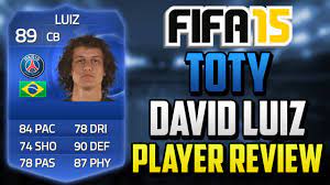 Como vaya a 100 a por el que tiene el balón y haga un pequeño amago, adios david luiz. Fifa 15 Toty David Luiz Player Review 89 W In Game Stats Gameplay Fifa 15 Player Review Youtube