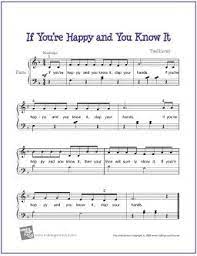 If You Re Happy And You Know It Free Sheet Music For Easy Piano Http Makingmusicfun Net Htm F Printi Piano Sheet Piano Sheet Music Piano Sheet Music Free