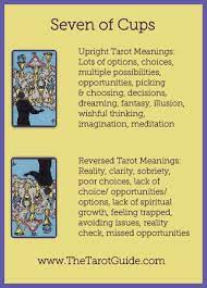 Seven of cups tarot card and its meaning. 170 Tarot Card Meanings Ideas Tarot Card Meanings Tarot Cards Tarot