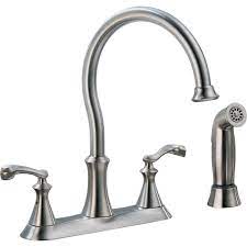 Check spelling or type a new query. Delta Vessona 2 Handle Standard Kitchen Faucet With Side Sprayer In Stainless 21925lf Ss The Home Depot