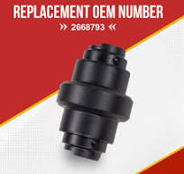 (2 Pack) Forged Excavator Track Bottom Roller for 2668793, CAT Excavator  303.5E2, 303.5E2, 302.5C
