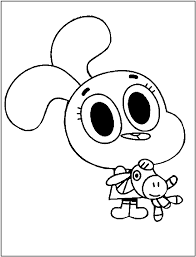 Uma folha com um desenho a preto e branco não diz nada de especial. 21 Ideias De Gumball Para Colorir Colorir Incrivel Mundo De Gumball Desenhos