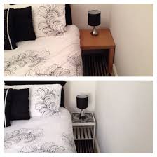 Guest Room Black And White Bedside Table Ikea Hack Nesna Ikea Hack Home Decor Ikea