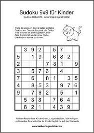 Auf wunsch können sie die lösung ebenfalls mit ausdrucken um zu überprüfen, wie sie abgeschnitten haben. Kinder Sudoku Zum Ausdrucken Mit Losung