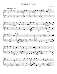 Print And Download In Pdf Or Midi Dandelion Fields Not A Sound Could Be Heard Except The Rustle Of The Flowers And Then Music St In 2020 Sheet Music My Books Writing