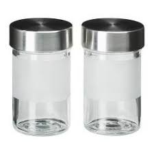 Time To Go To Ikea Droppar Spice Jar Stainless Steel Frosted Glass Diameter 2 Height 4 Volume 3 Oz Dia Spice Jars Ikea Spice Jars Glass Spice Jars