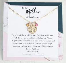 Mother Of The Groom From Bride Gift Necklace Future Mother Etsy In 2021 Mom Wedding Gift Daughter Wedding Gifts Mother In Law Gifts