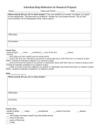 In the mla style, personal interviews can be included on the works cited page or bibliography using the name of the interviewee and the date of the interview. Individual Daily Reflection For Research Projects Date