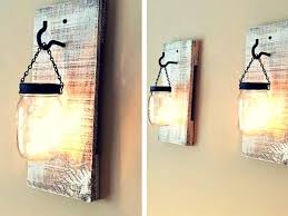 Hang them on the wall with a mason jar i have so many mason jars from canning that sometimes finding a creative and unique craft like yours. Diy Pallets And Mason Jar Lamps