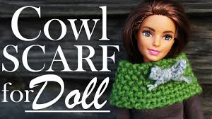 Scarf and shawl knitting patterns including infinity, cable, harry potter, and more. Barbie Cowl Scarf Knitting Miniature Cowl Scarf For Doll Komin Na Drutach Dla Lalki 171 Youtube