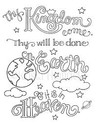 The Lord S Prayer Memory Coloring Collection Includes 9 Etsy The Lords Prayer Bible Verse Coloring Page Christian Coloring