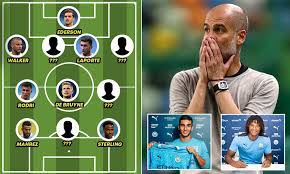 After Manchester City S Horror Show In Lisbon How Will Pep Guardiola S Side Line Up Next Season Daily Mail Online