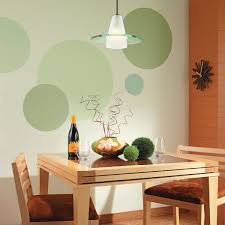 Simple Painted Circle Technique Room Wall Painting Painted Feature Wall Wall Decor