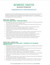 Maybe you would like to learn more about one of these? Assistant Registrar Resume Samples Qwikresume