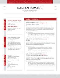 Resume Template Structured Red Loft Resumes Good Resume Examples Resume Design Resume Examples