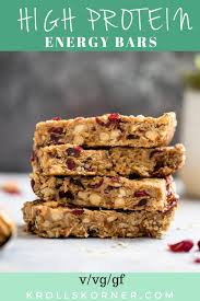 Homemade Energy Bar Recipe 5 Ingredients Kroll S Korner Recipe Energy Bars Recipe Protein Bar Recipes Protein Bars Homemade