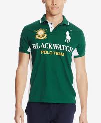 Black And Green Rugby Shirt Polo Ralph Lauren Black Watch Custom Fit Pieced Polo Shirt