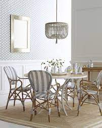 Cayman Cork Wallpaper Riviera Armchairs Via Serena Lily Fun Dining Room Decor Dining Room Decor Farmhouse Dinning Room