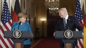 German chancellor angela merkel finds twitter's decision to ban president donald trump's account problematic, her spokesperson said. On The Heels Of Bromance Visit Meeting Between Trump Merkel Expected To Be Very Sober Abc News