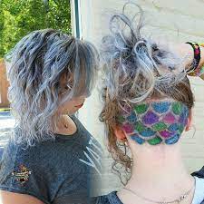 This shaved hair design consist of a dragon design on each side. Instagram Photo By Westminster Md Jun 25 2016 At 6 13pm Utc