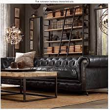 Large Saddle Black Chesterfield Sofa Stili Dlya Gostinyh Komnat Ukrasheniya Dlya Gostinoj Komnata Dizajna