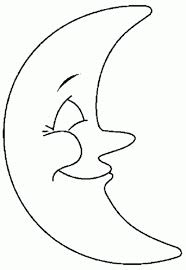 Dibujo Luna Para Colorear