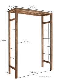 Une pergola avec des plantes grimpantes! Pergola En Bois Autoclave Arche Support Plantes Grimpantes Pas Cher Achat
