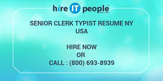 senior clerk typist resume ny hire it