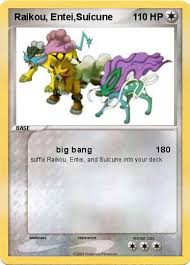In it, three nameless pokemon. Pokemon Raikou Entei Suicune 1