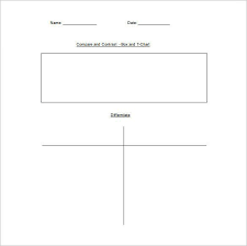 T Chart Template Doc Page Template