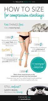 How To Measure Size For Compression Stockings Www Rejuvahealth Com Measurements Lymphatic System Compression Stockings
