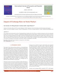 Hubungan antara kdnk dan penggunaan arang batu. Pdf Impact Of Exchange Rate On Stock Market