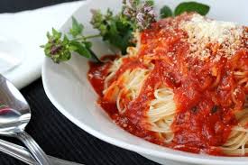 Tangy Marinara Sauce And Angel Hair Pasta Recipe With Images Easy Pasta Recipes Easy Marinara Sauce