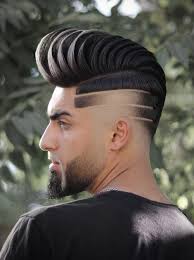 Here, angular cuts into the short side hair complement the colored flicks on top. Https Www Fashionformann Pingle Site 40 Cool Haircut Designs For Men Unique Haircut Designs Of 2019 Haircut Designs Haircut Designs For Men Haircuts For Men