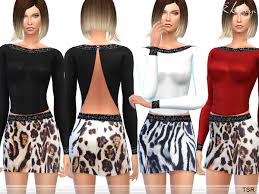 Oct 22, 2021 · sims 4 oscar hair by qicc from tsr. The Sims Resource Open Back Top Animal Print Skirt Set10 By Ekinege Sims 4 Downloads
