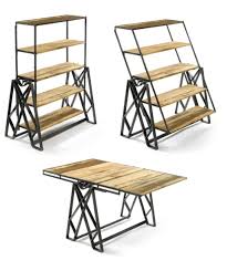 Check spelling or type a new query. This Amazing Dining Table Converts To A Bookshelf In Seconds Convertible Table Convertible Furniture Cool Furniture