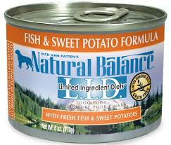 Natural Balance L I D Fish Sweet Potato Formula Canned Dog Food 6oz