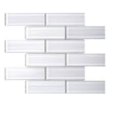 Hand Painted Glass Subway Tile