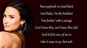 Endorphins go swimming in my head when i just speak your name dripping off my lips like warm honey, i can't. Demi Lovato Sorry Not Sorry Lyrics Youtube