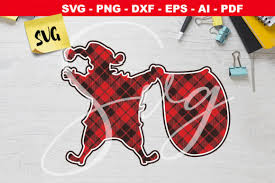 Animated svg vs gif cagematch. Buffalo Plaid Svg Santa Claus Graphic By Novart Creative Fabrica