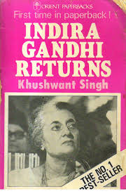 Indira Gandhi Returns. book at Best Book Centre.