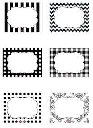 Black And White Free Printable Labels Linda K Creations Personalised Digital Designs Labels Printables Free Printable Labels Templates Printable Free